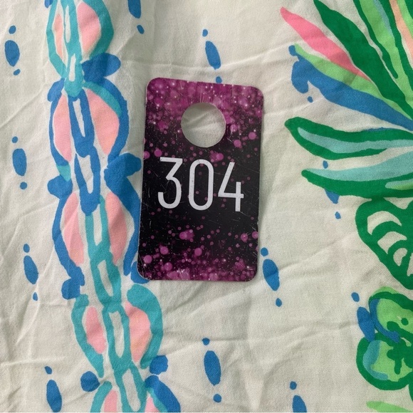 Lilly Pulitzer Floral Puff Sleeve Off The Shoulder Mini Dress Size Small NWT - Picture 8 of 8